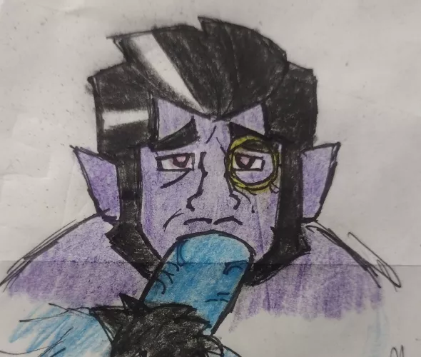 I made a quick drawing of the Count of Sesame Street, what do you think? the artist is me by molletecontomate