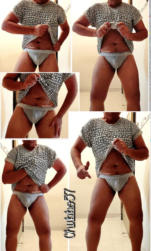 Kink: White jockstrap. Almost Friday and feeling horny AF. Must be the weather 😅⛅☔🌫️🥵 by chubbo57