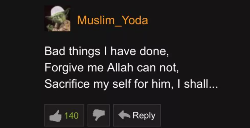 Muslim Yoda once said by ErdemArdaS