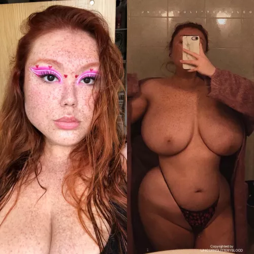 [OC] my face vs my body! Which is better? by Unicornglitteryblood