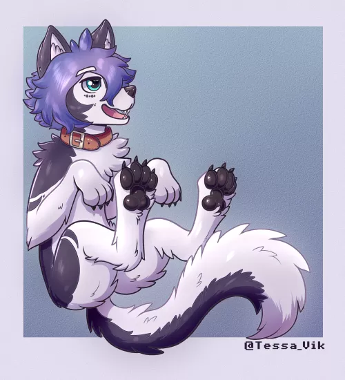 The last drawing I made of my fursona, I hope you find it beautiful :3 by TessaVik