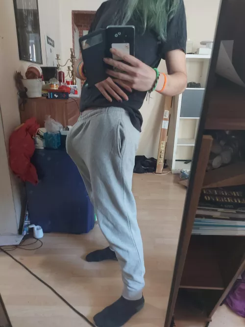 Those grey sweatpants I usually go out in kinda Show. by Pup_Unicorn