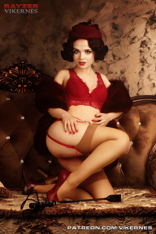 Vintage lady flirting by TatyanaVikernes