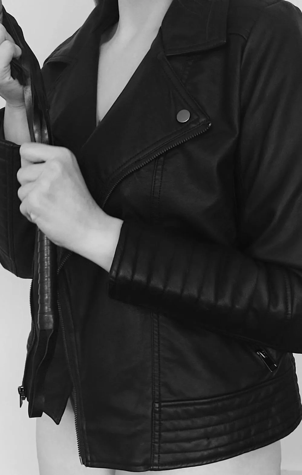 Who doesn't love a leather jacket?.... posted by hishiddenhotwife