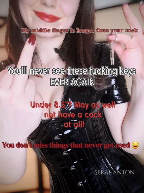 You can cry and beg me for the keys but I'm keeping them for as long as I want ;) by SeraHanton