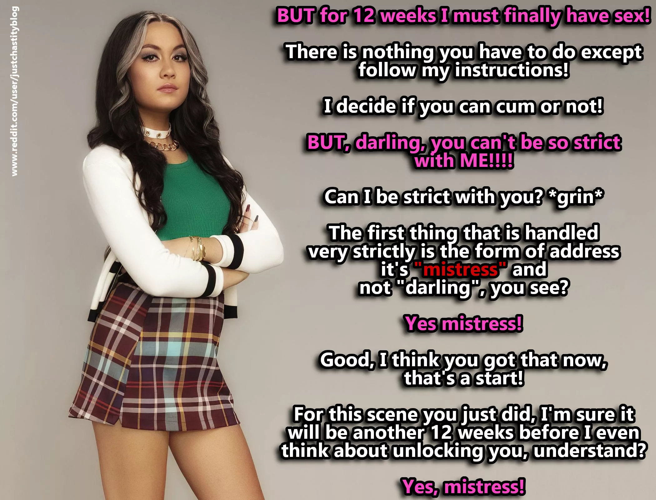 Your girlfriend must have learned a lot when it comes to being your mistress! posted by justchastityblog