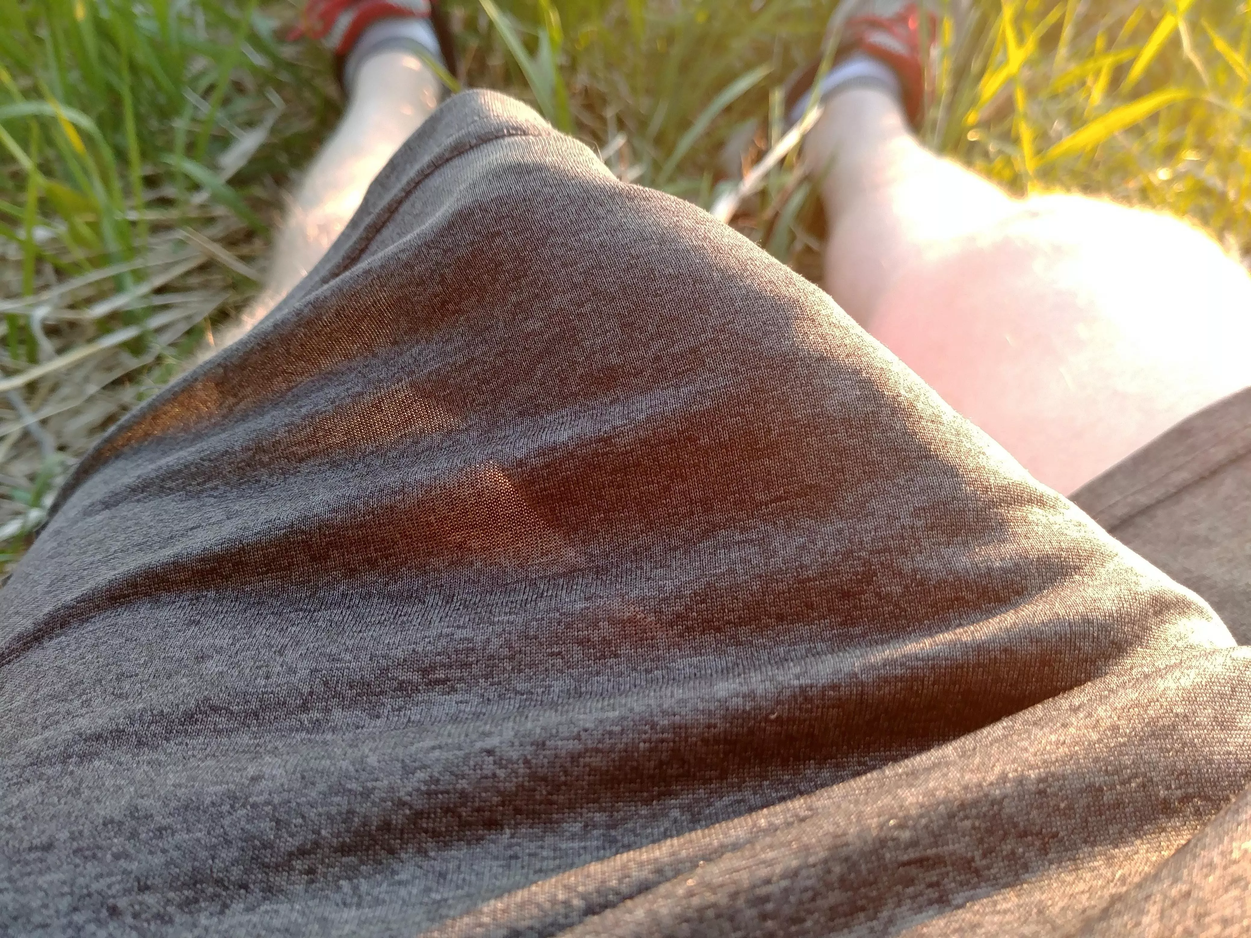 Did not know these went quite so see-through in the sun. 😳 posted by FiendishViking