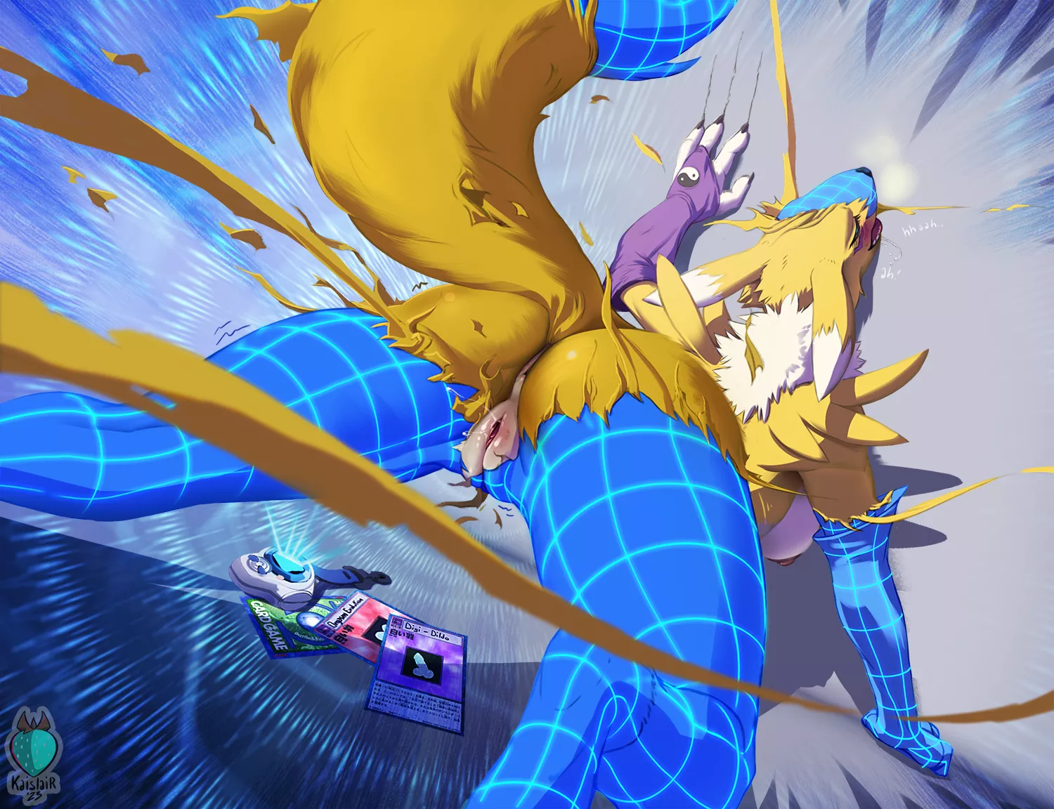 Digievolving feels so orgasmic! [F](done by me! @kaislair) posted by Momentaii23