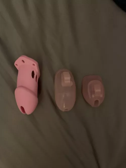 Just got my new nano cage!! Evolution of a sissy 💅 by Virtual-Ad1217