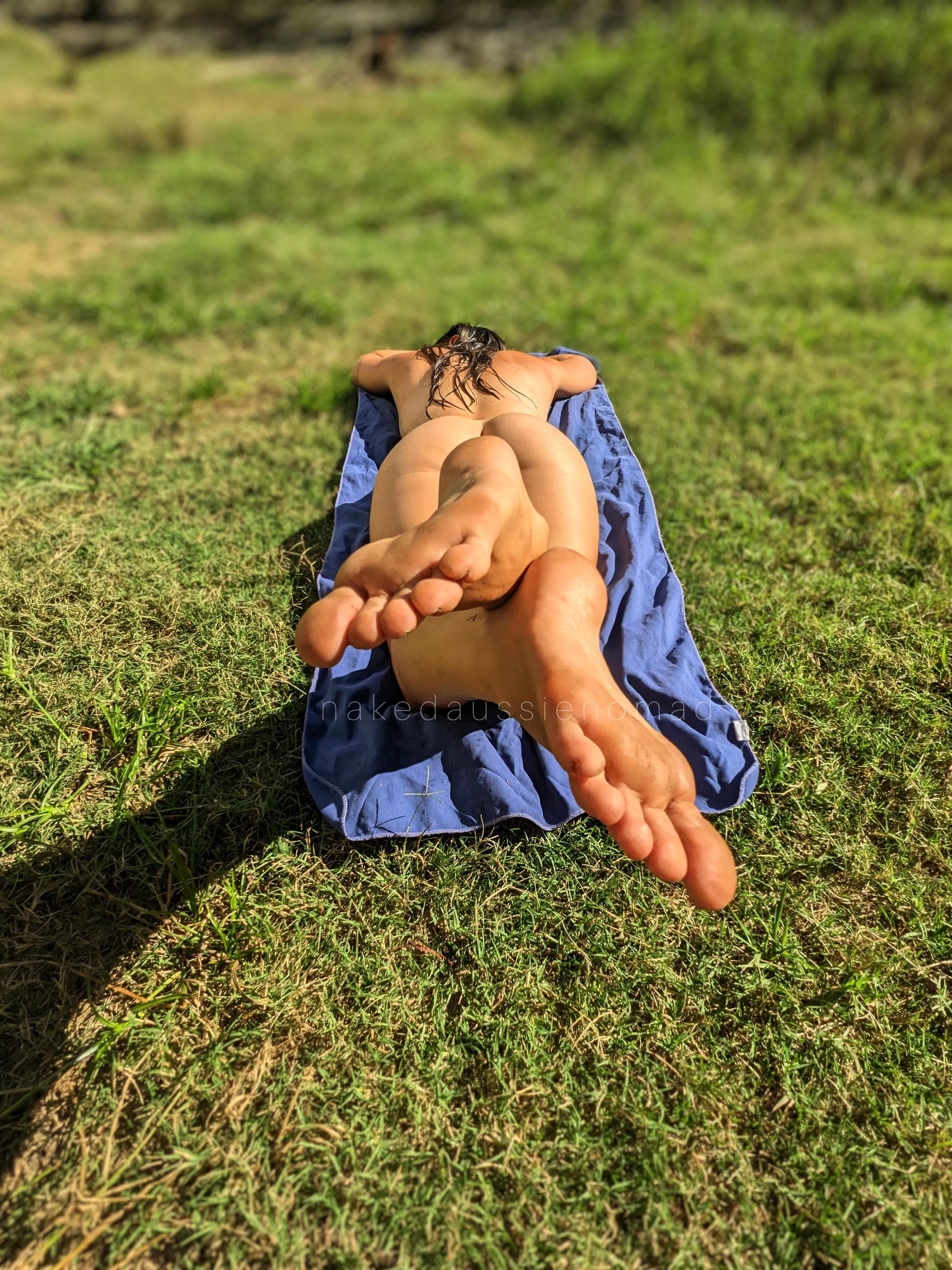 Love a little nude sunbake in the caravan park 🤫 posted by nakedaussienomad