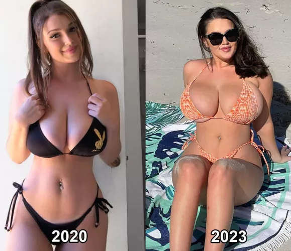 Massive growth in just three years. by burlesqueboobsface