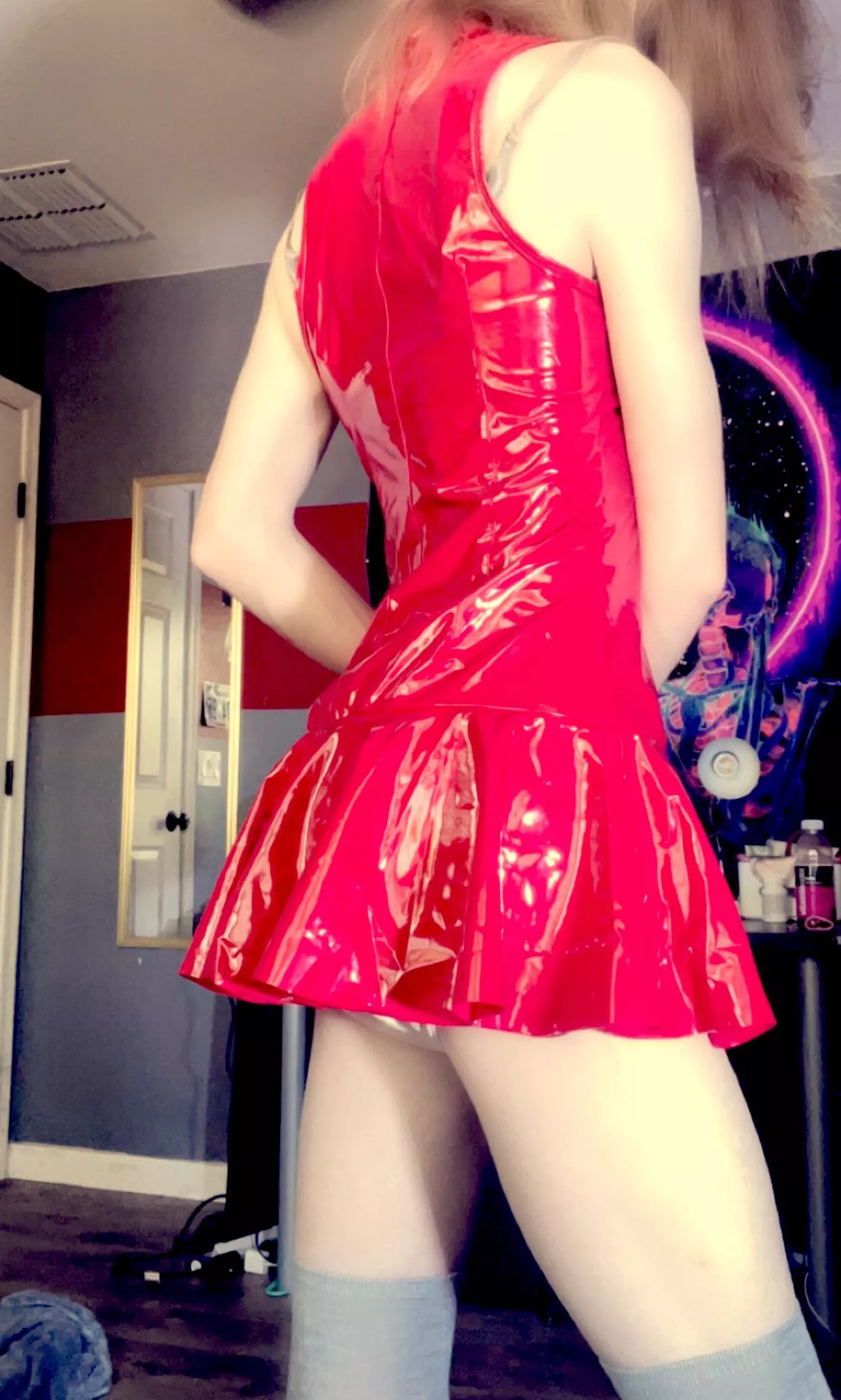 My diaper is just barely hidden I hope I don’t have to bed over for anything posted by Jare_bare__