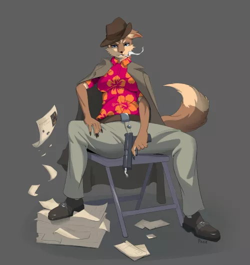 Reb is the fiercest detective in town, would you contract her? (art by me) by Paaxxg