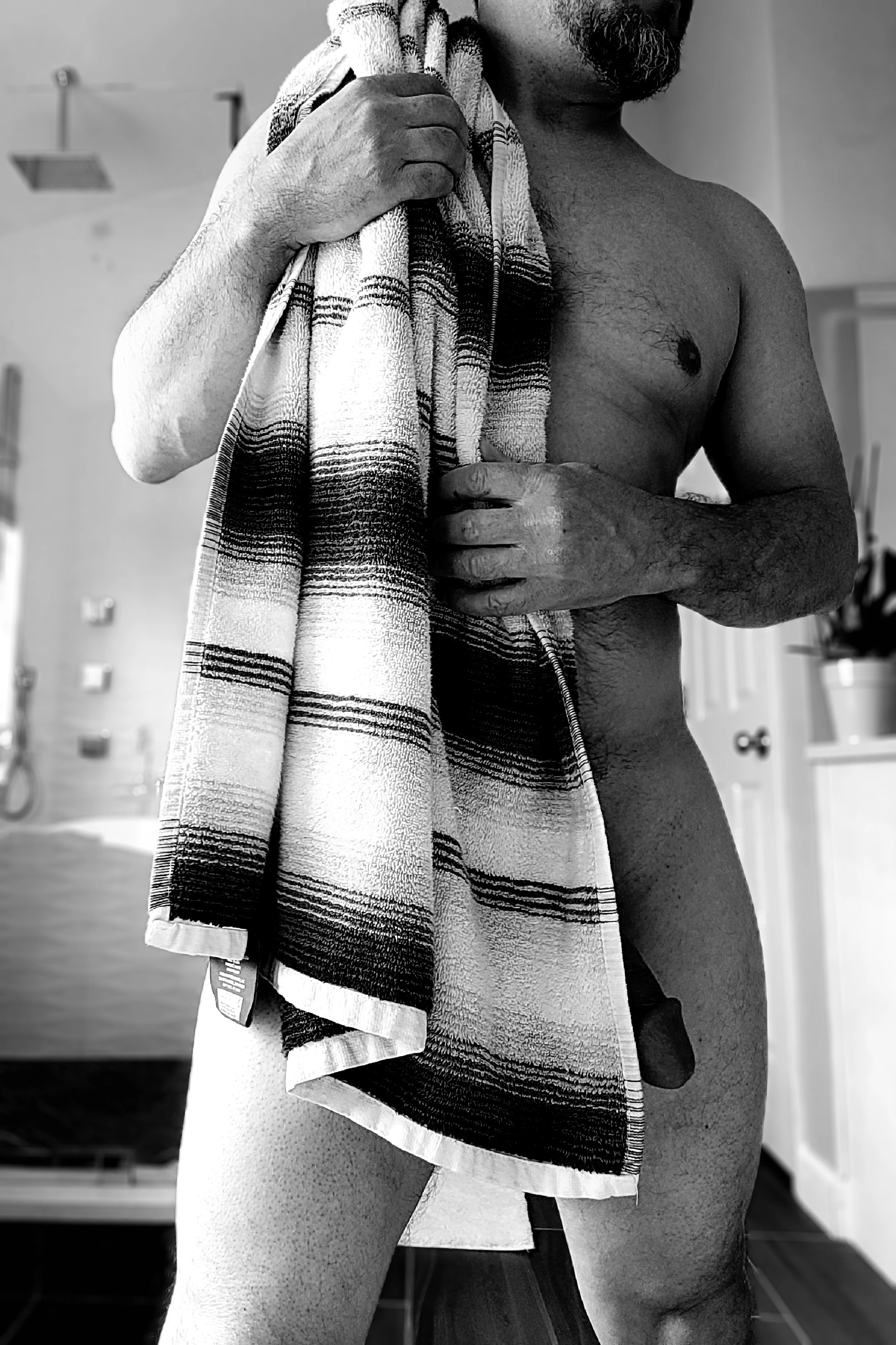This towel is big enough for two :) posted by dm_me_your_b-cups