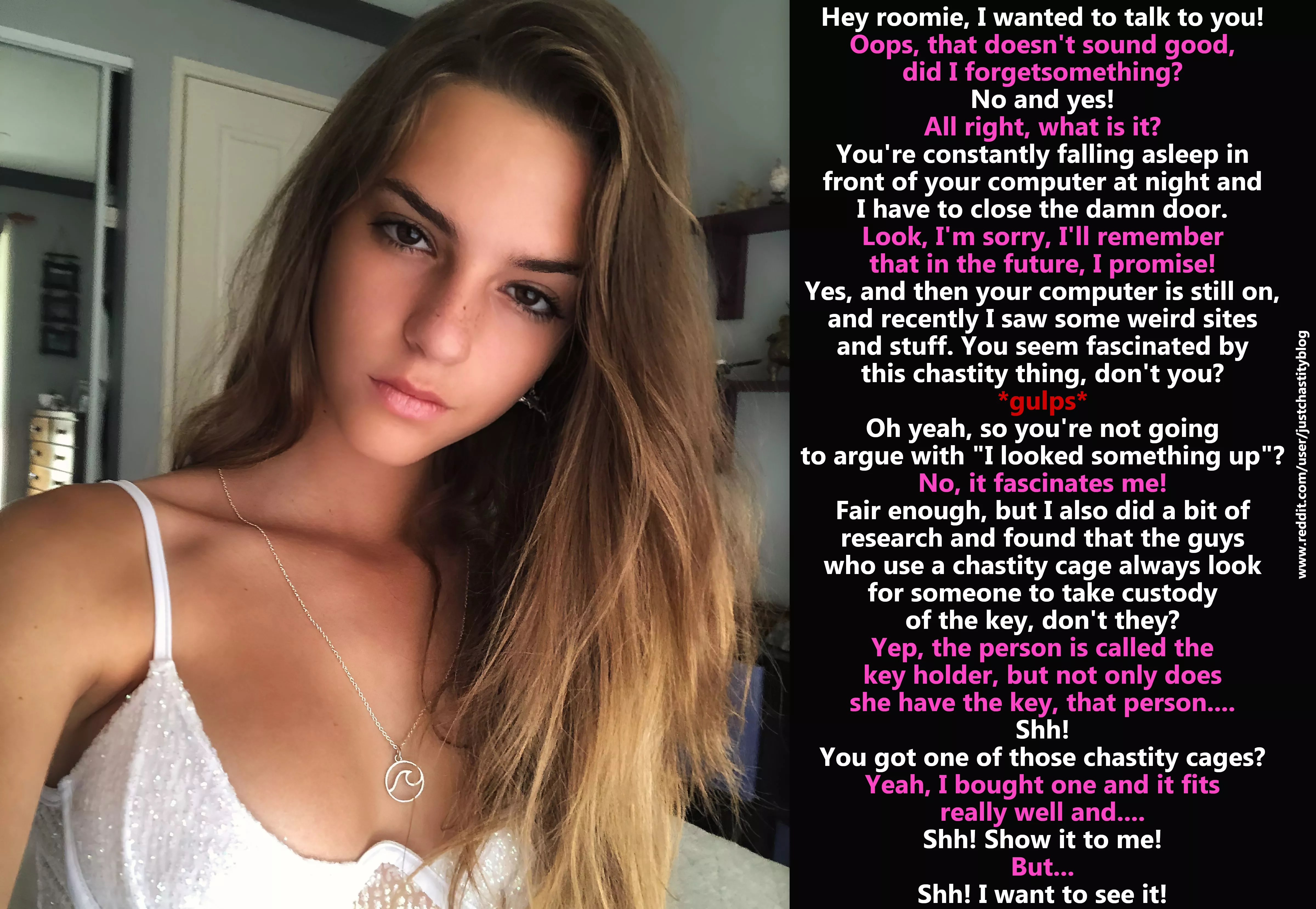 Well, now it's no longer a secret! posted by justchastityblog