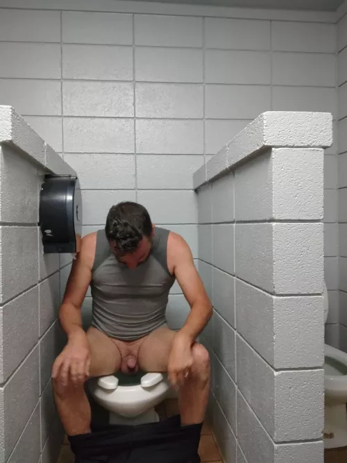 When you go for a run, and nature calls, and there's nowhere to hide... by barefootnaturist