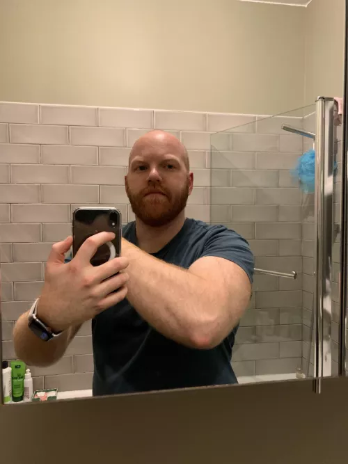 Always wanted to post here… and this tipsy bathroom selfie is what I’m going with by beardedgingerbear