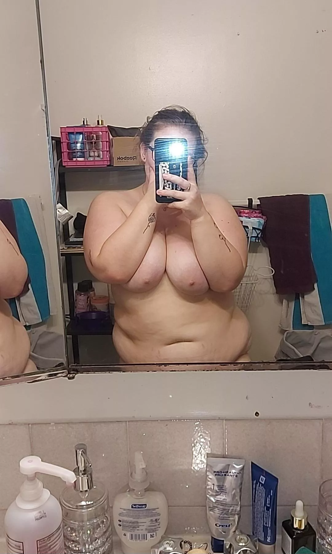 Bathroom Mirror Titties posted by MommaChonk