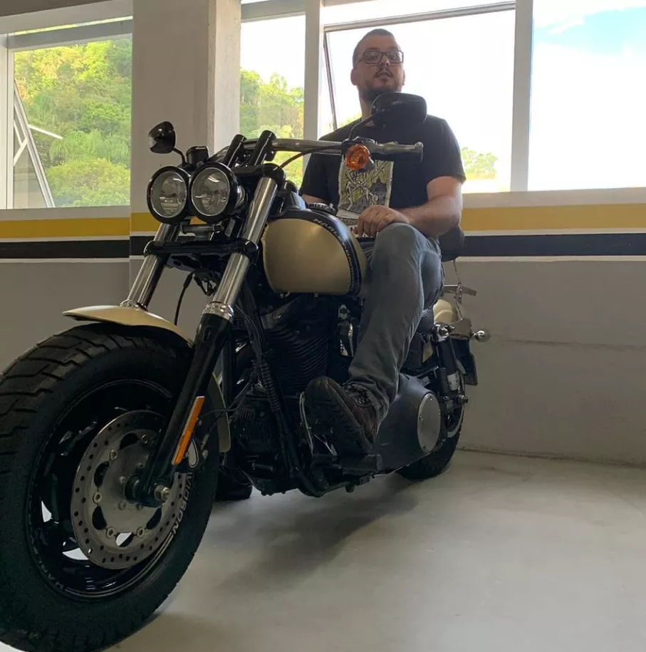 Daddy's home with his toy posted by regularbearofficial