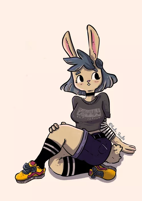 Daily Furry Sketch - Do you like anime too? [OC] by _PoodleDoodle