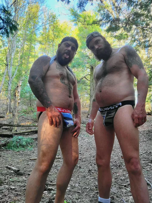 Exploring the woods by LucasHardwood