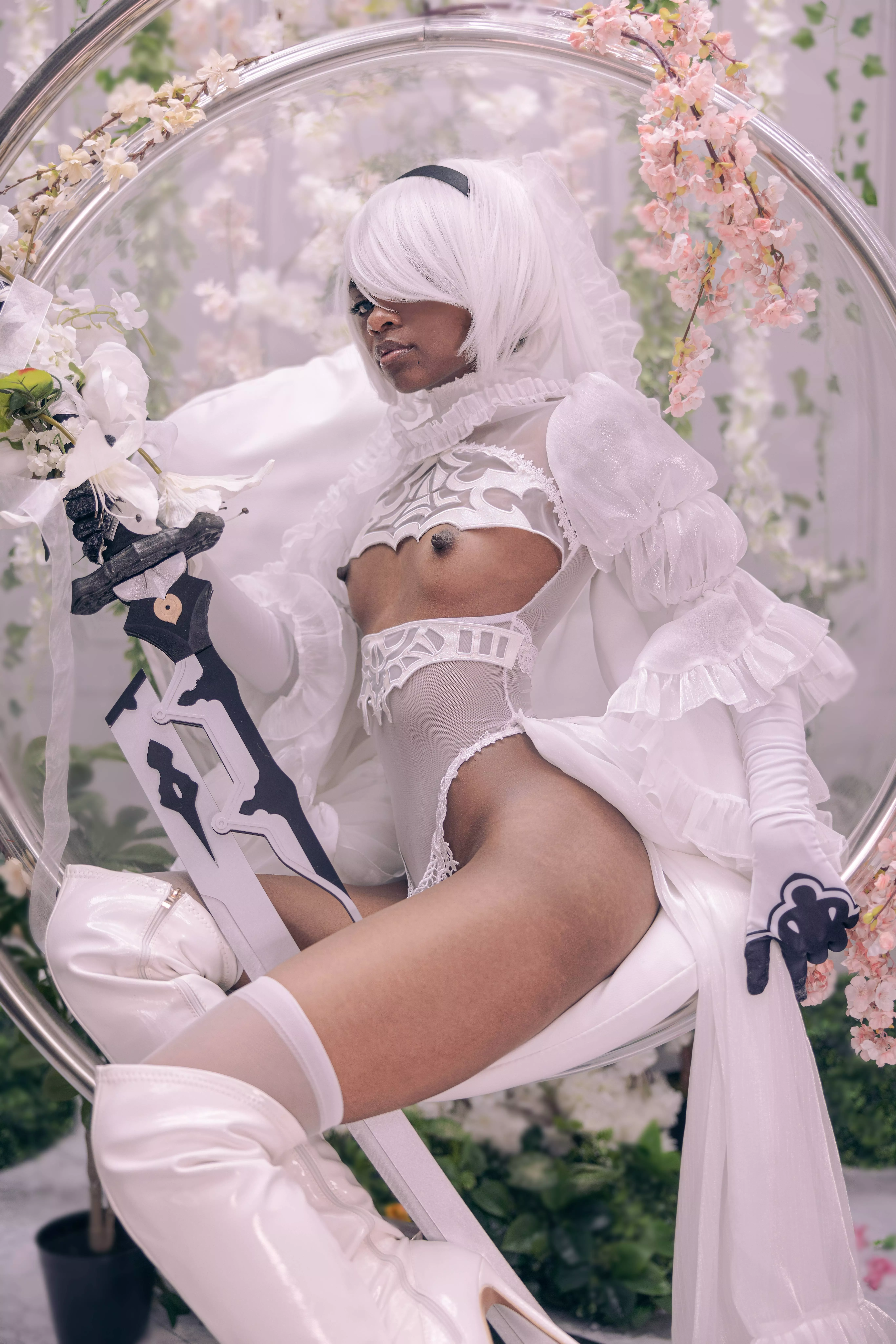 I'm the bride 2B ;3 (Nier Automata 2B by Chibella Chan) posted by Chibella_Chan_
