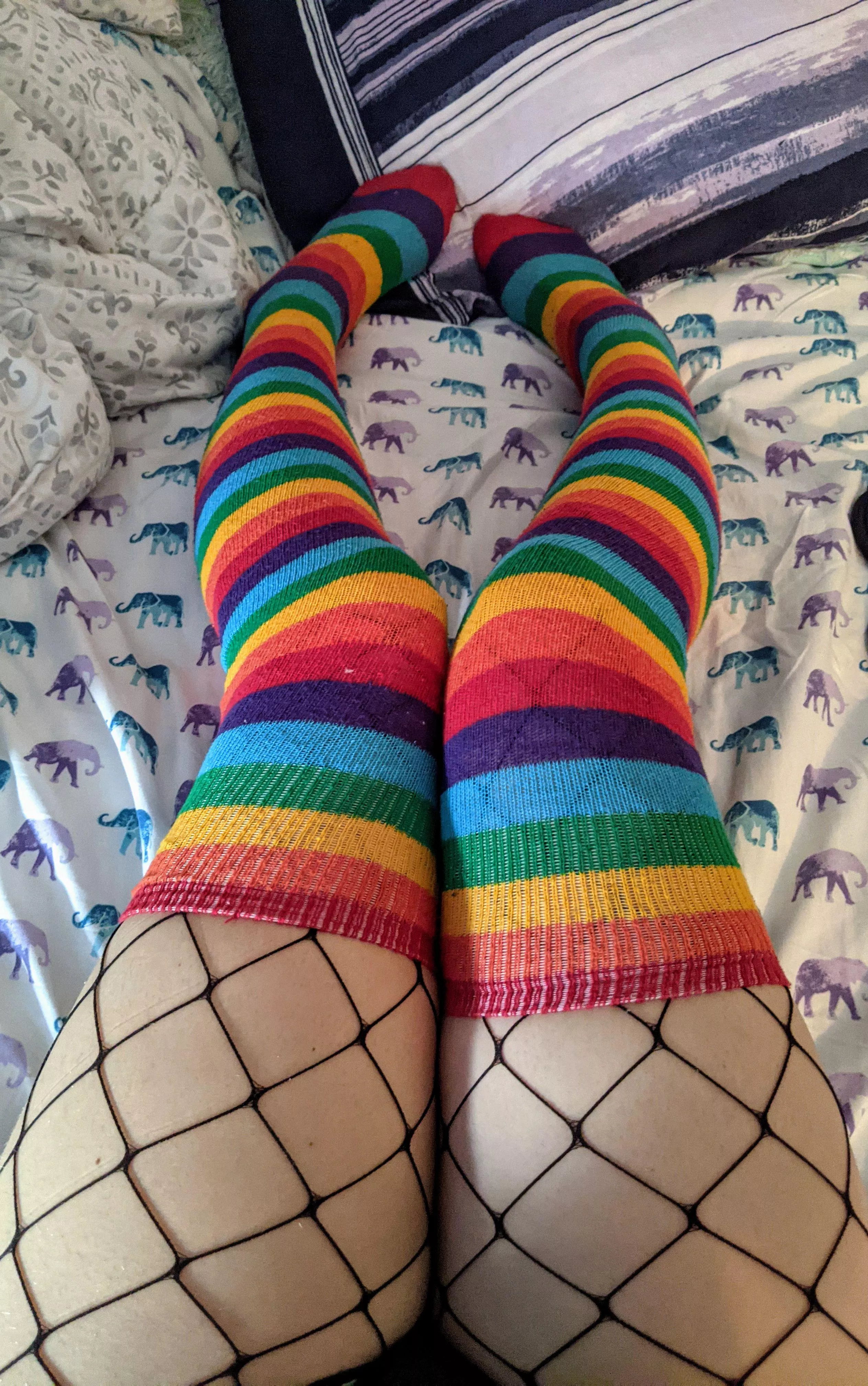Long Socks and Fishnets? posted by tarotxoxo