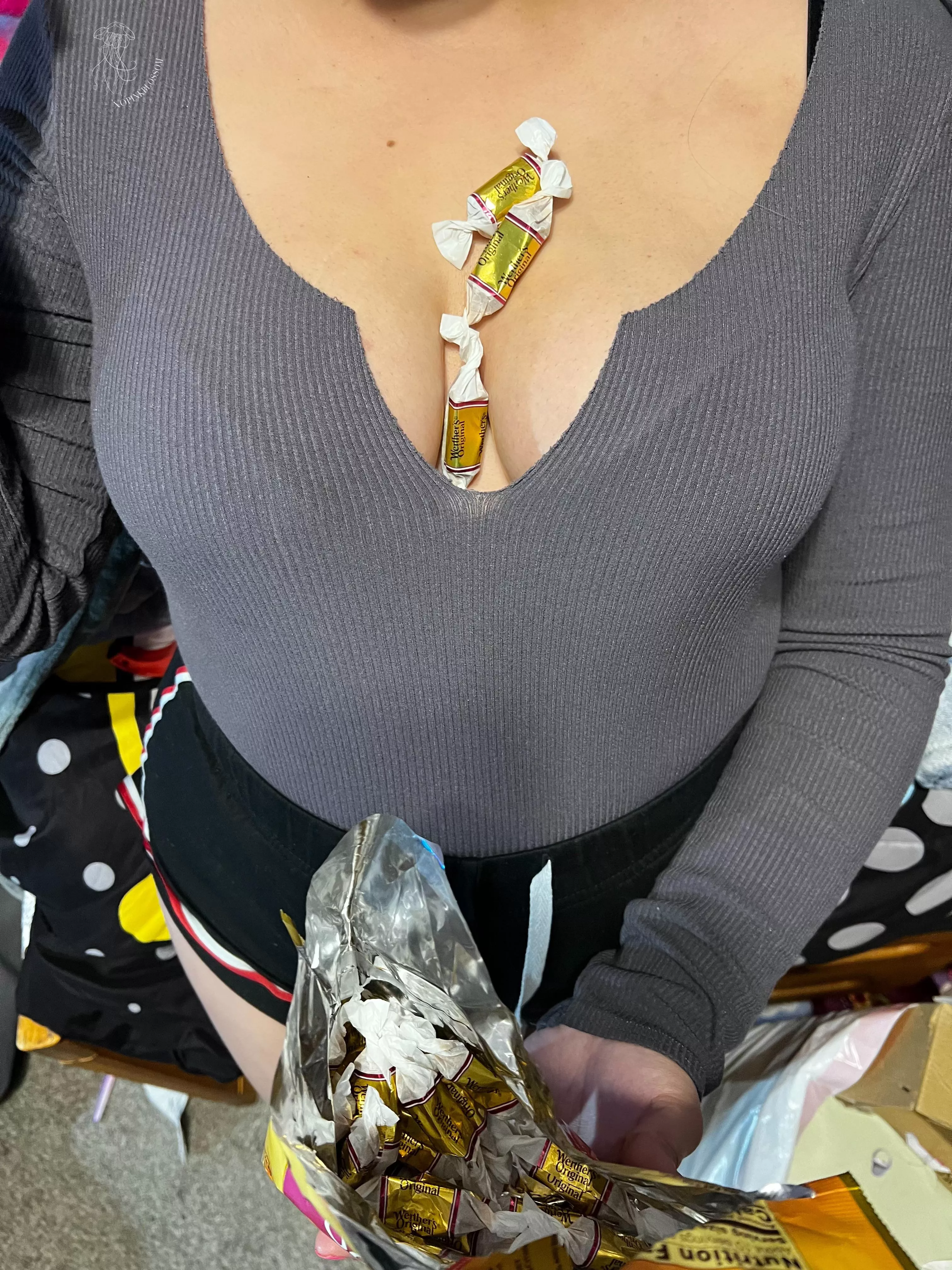 Ooops, I dropped some caramels. Can you pick them up? posted by xopinkblossom