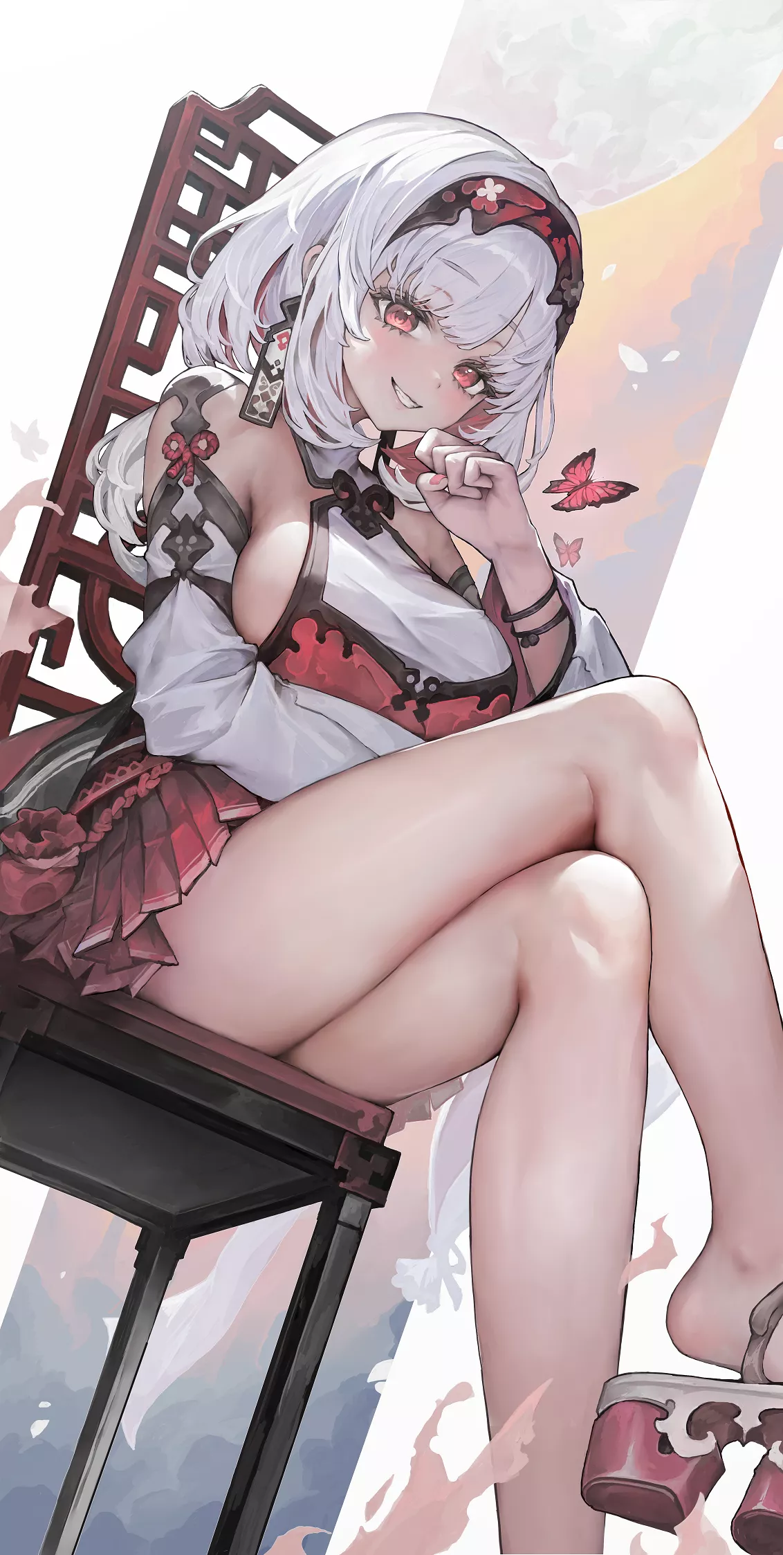 Silver & Red [Artist's Original] posted by CheetahSperm18