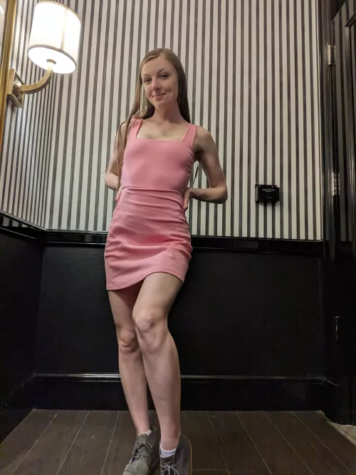 Tight pink dress and me IUTR by dizzydaily