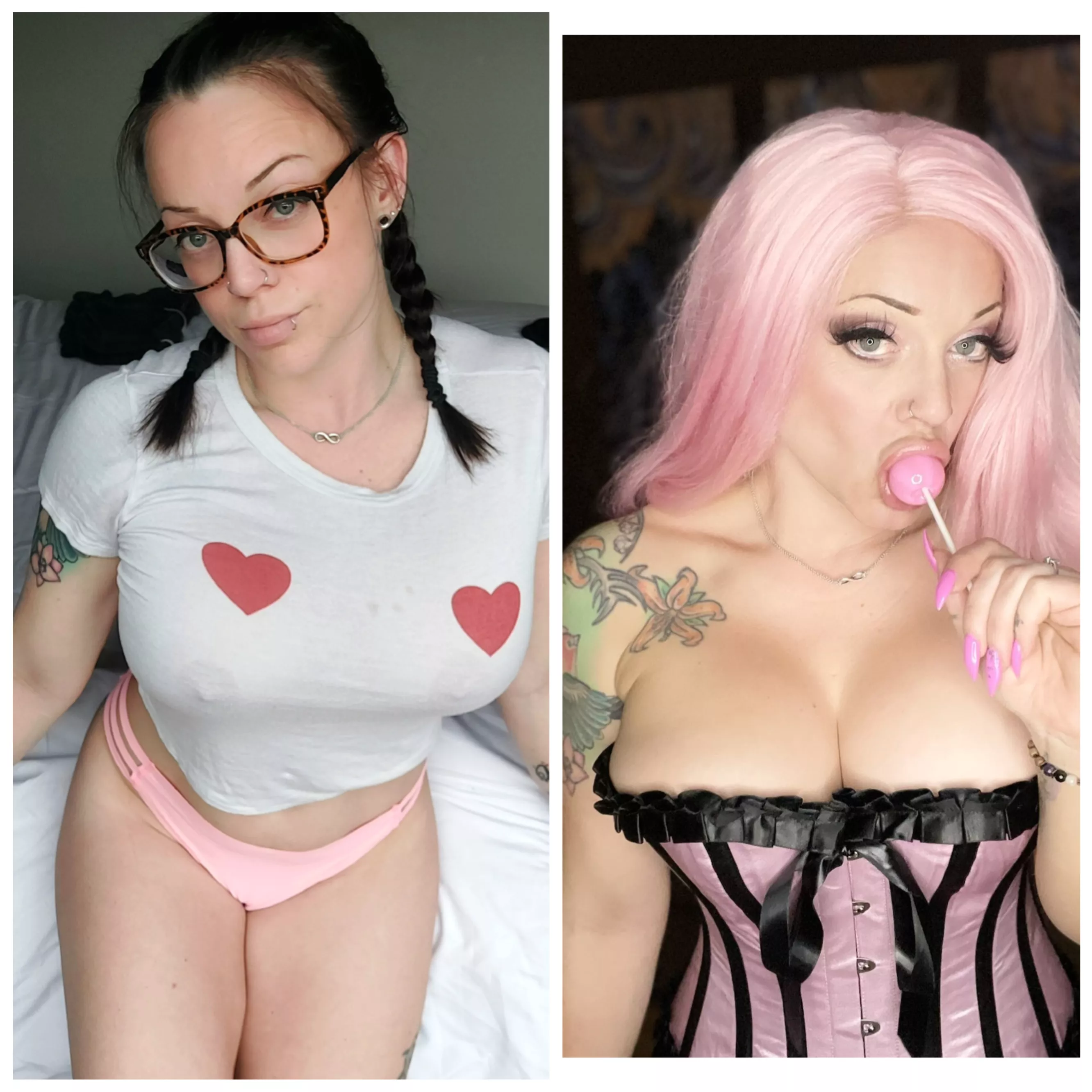 Weekday vs. Weekend 💕✨️ posted by Bimbo_Katie