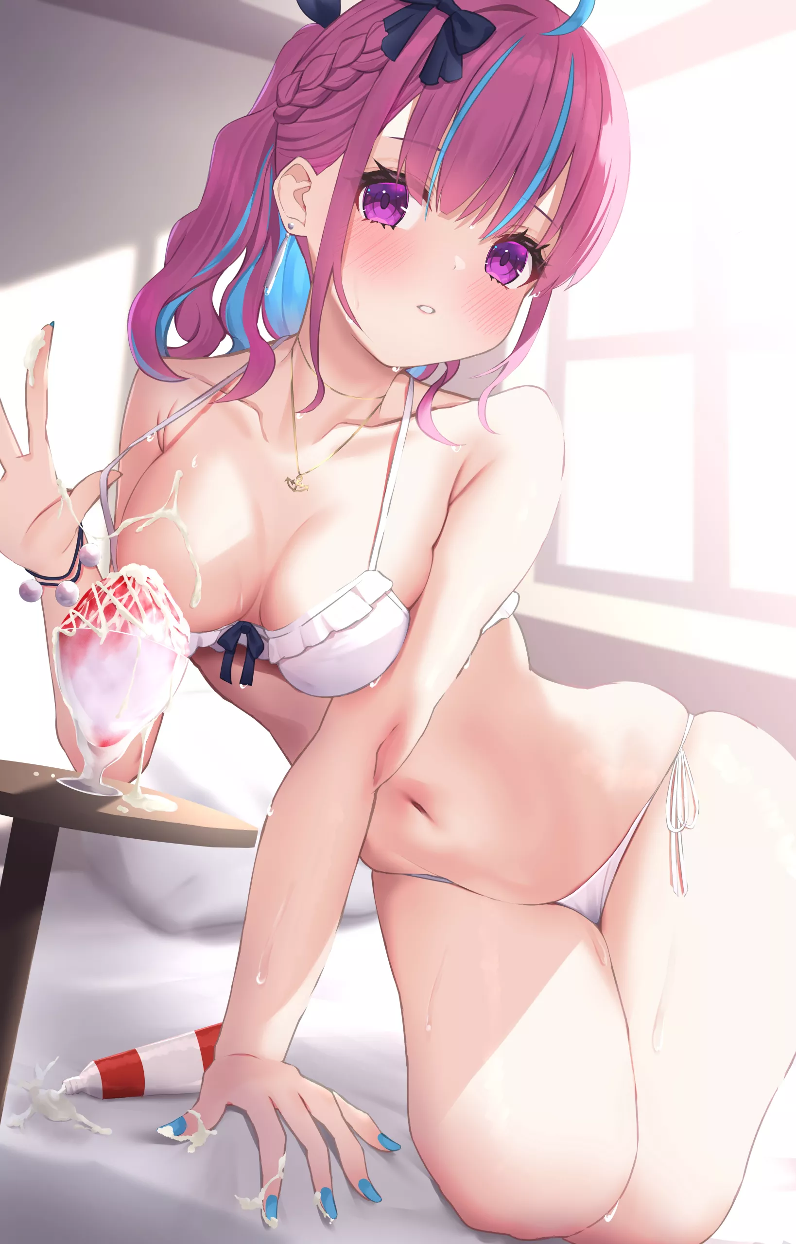 Aqua-flavoured ice cream [Hololive] posted by Tribe___Loading