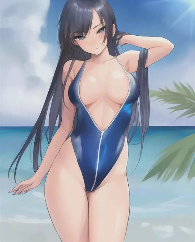 At the beach Made with starryai posted by General_Building_457