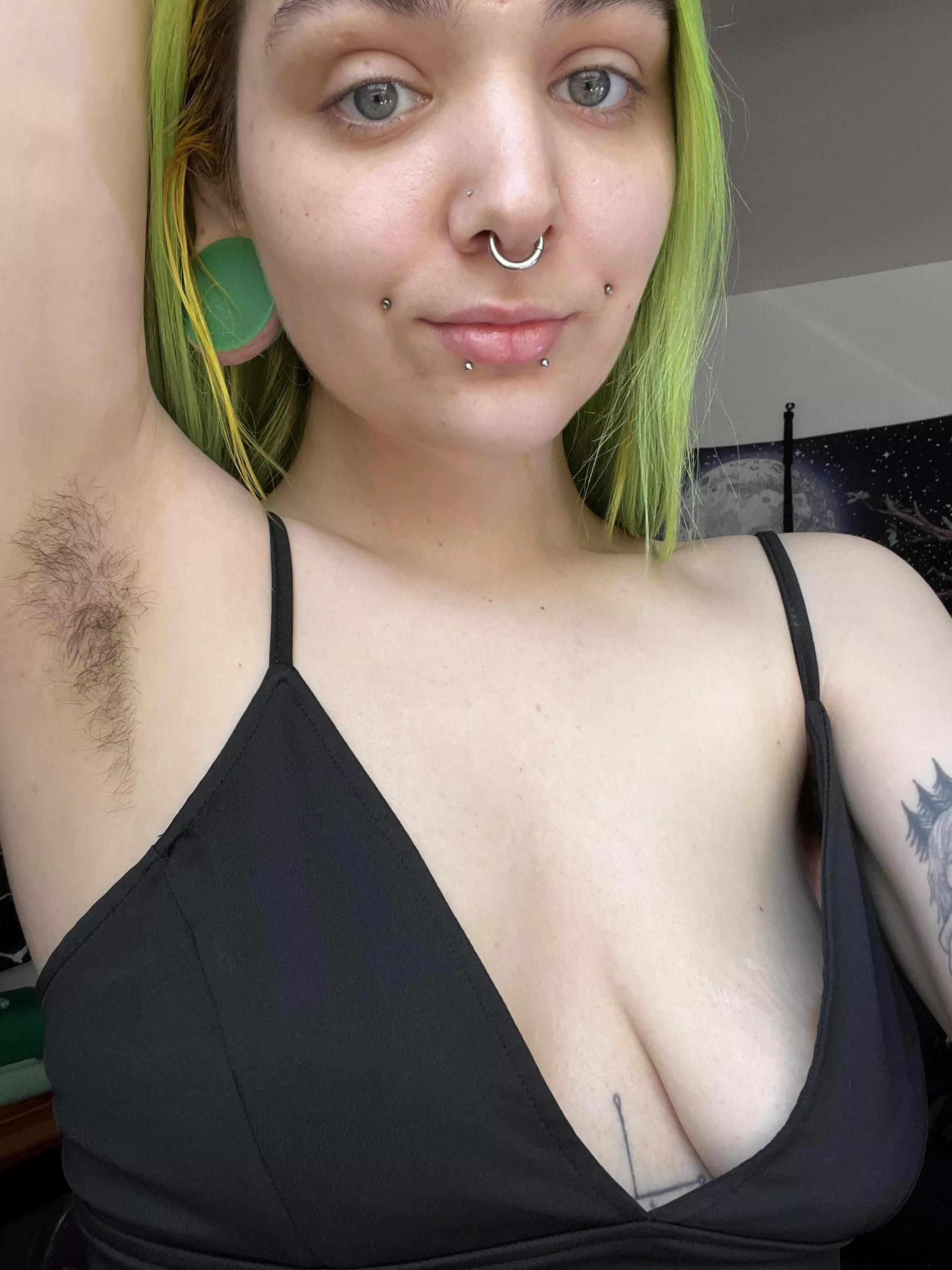 Crop top season? Nope! Tis the season to tease betas with my sweaty armpit hair posted by justsmokeandsleep