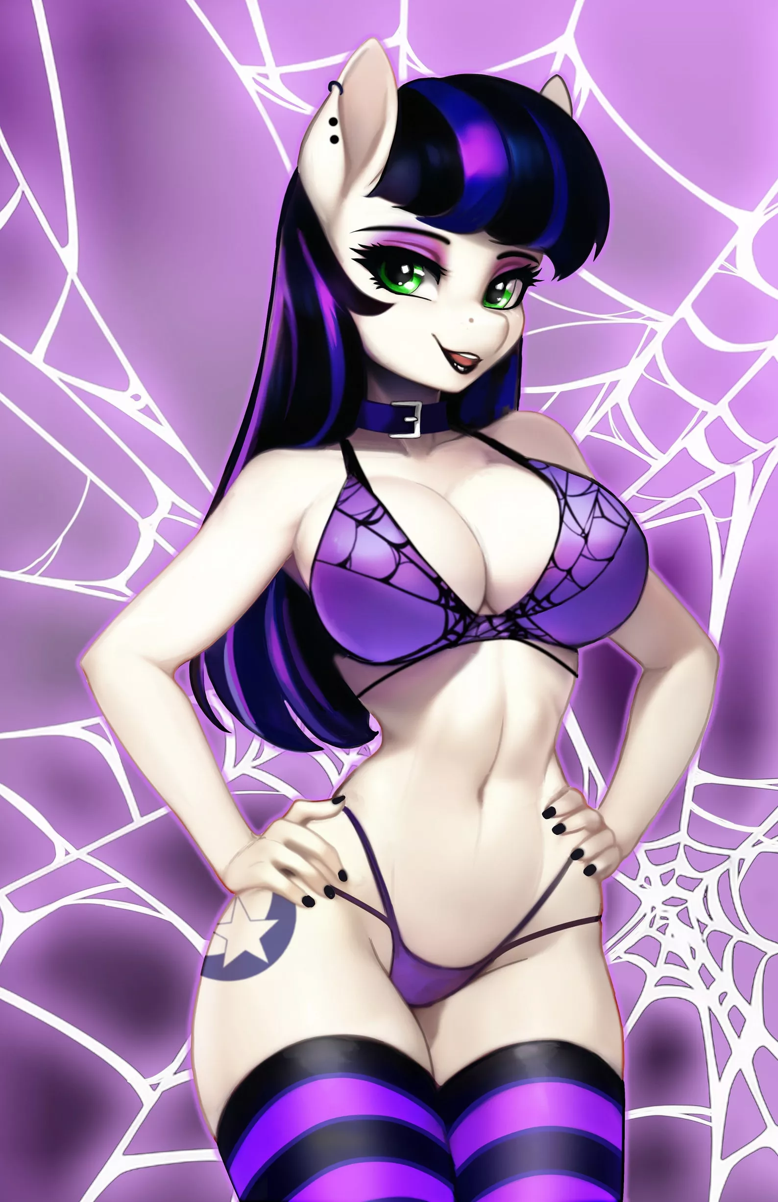 I did an original pony, she's called Shadow Star. posted by TheRocknR0llmartian