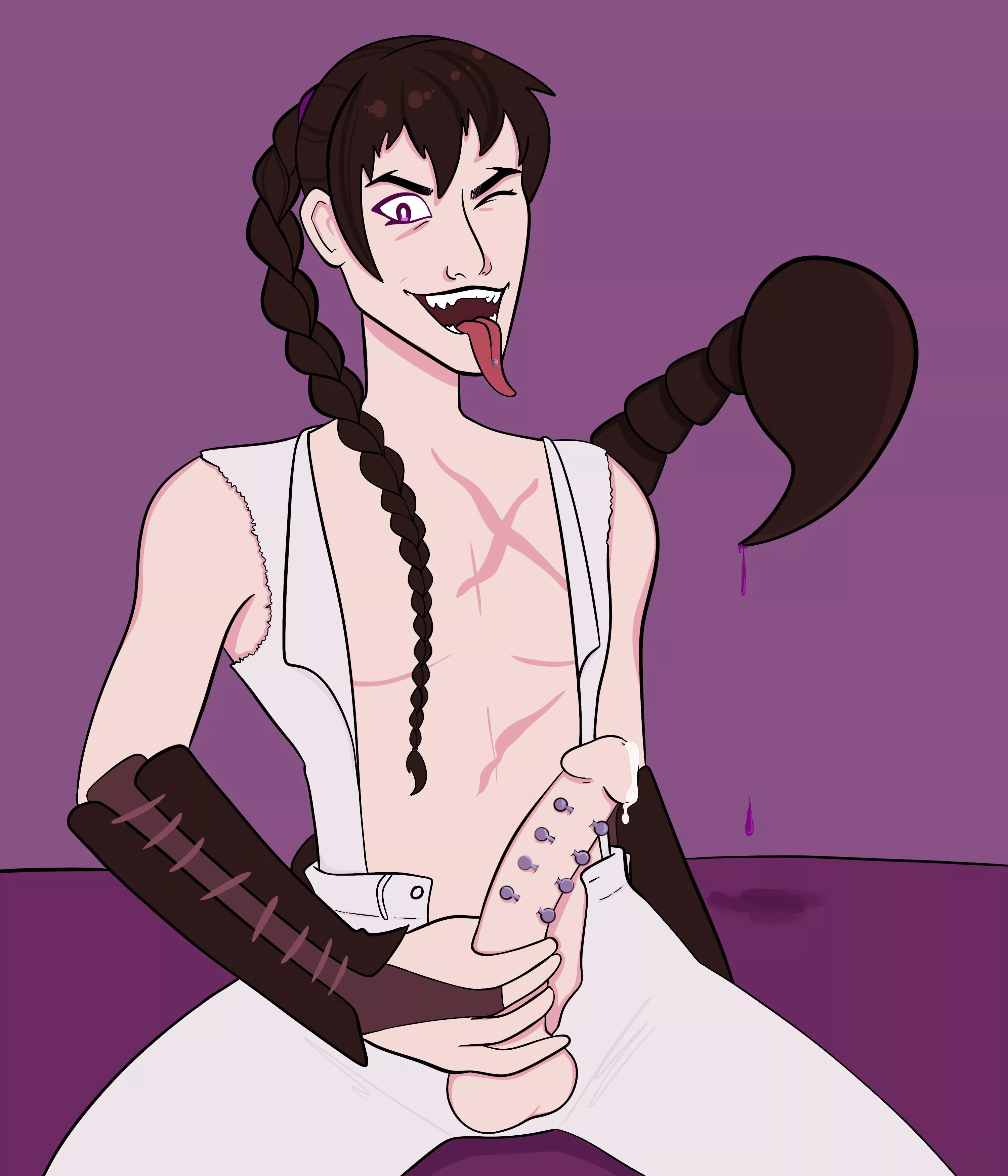 I don’t always draw Tyrian with a dick but when I do it’s pierced ✌️ posted by Candytoothart