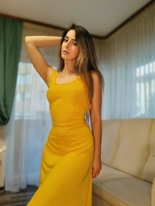 Imposible to wear a bra with this beautiful dress by miremi137