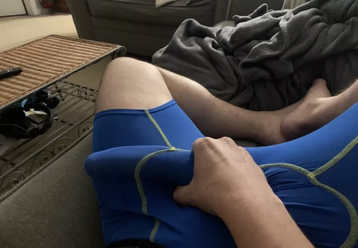 My monster Barley fits in my boxers by Bully803