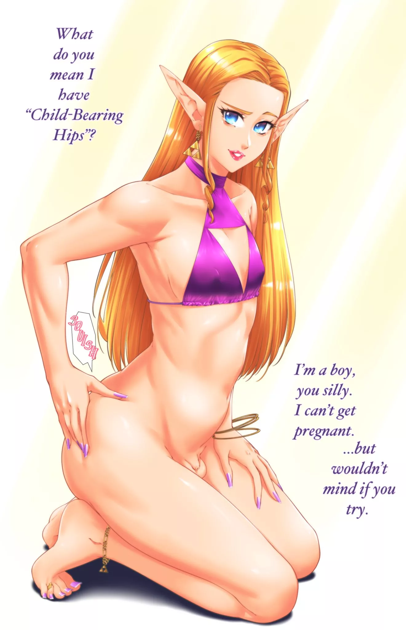 Princess Zelda Doesn't Mind A Complement (Suiren Ciao) [The Legend Of Zelda] posted by sequence_string