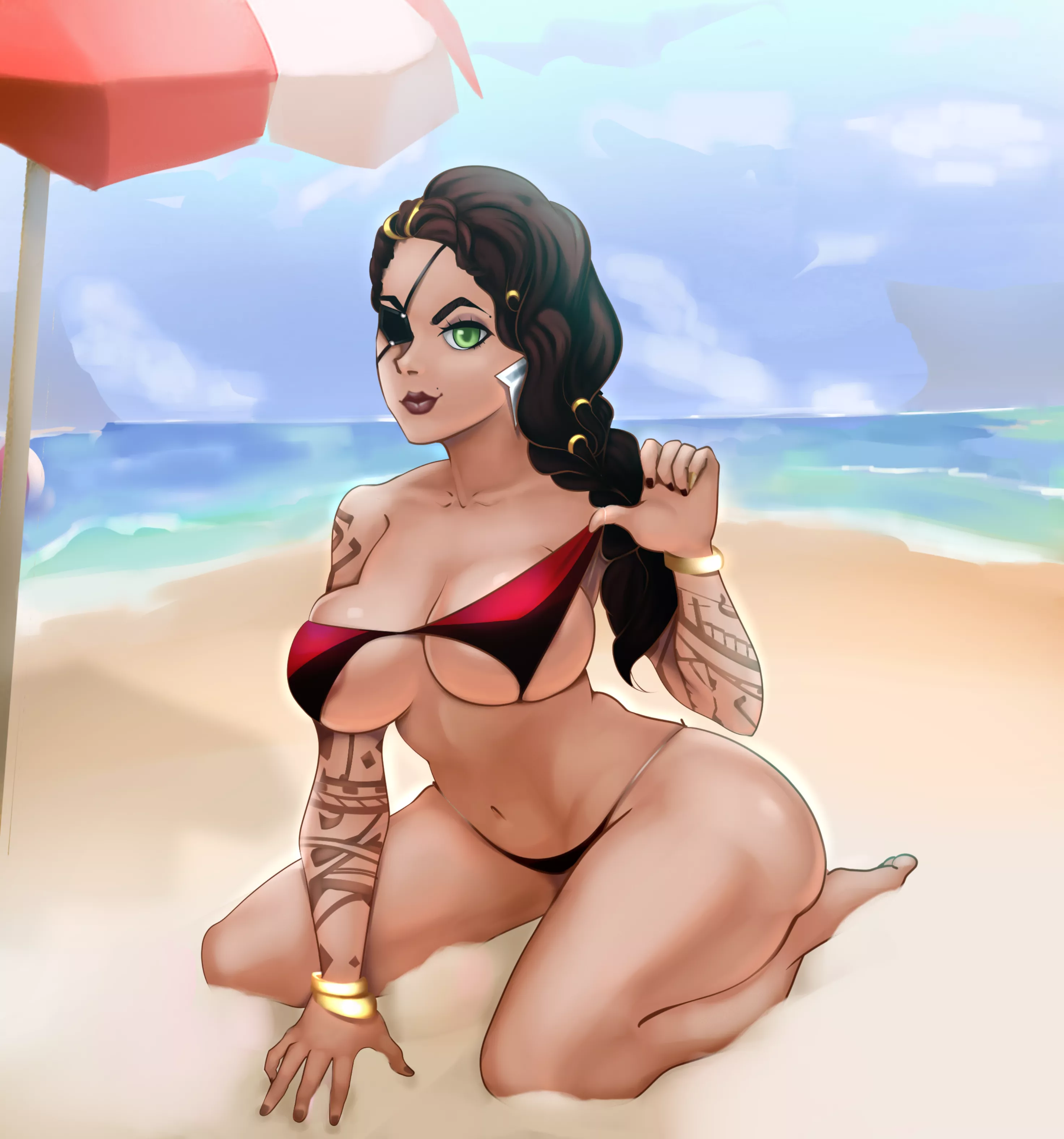 Sexy bikini Samira (laceartlevel1) [league of legends] posted by darkrobbe1