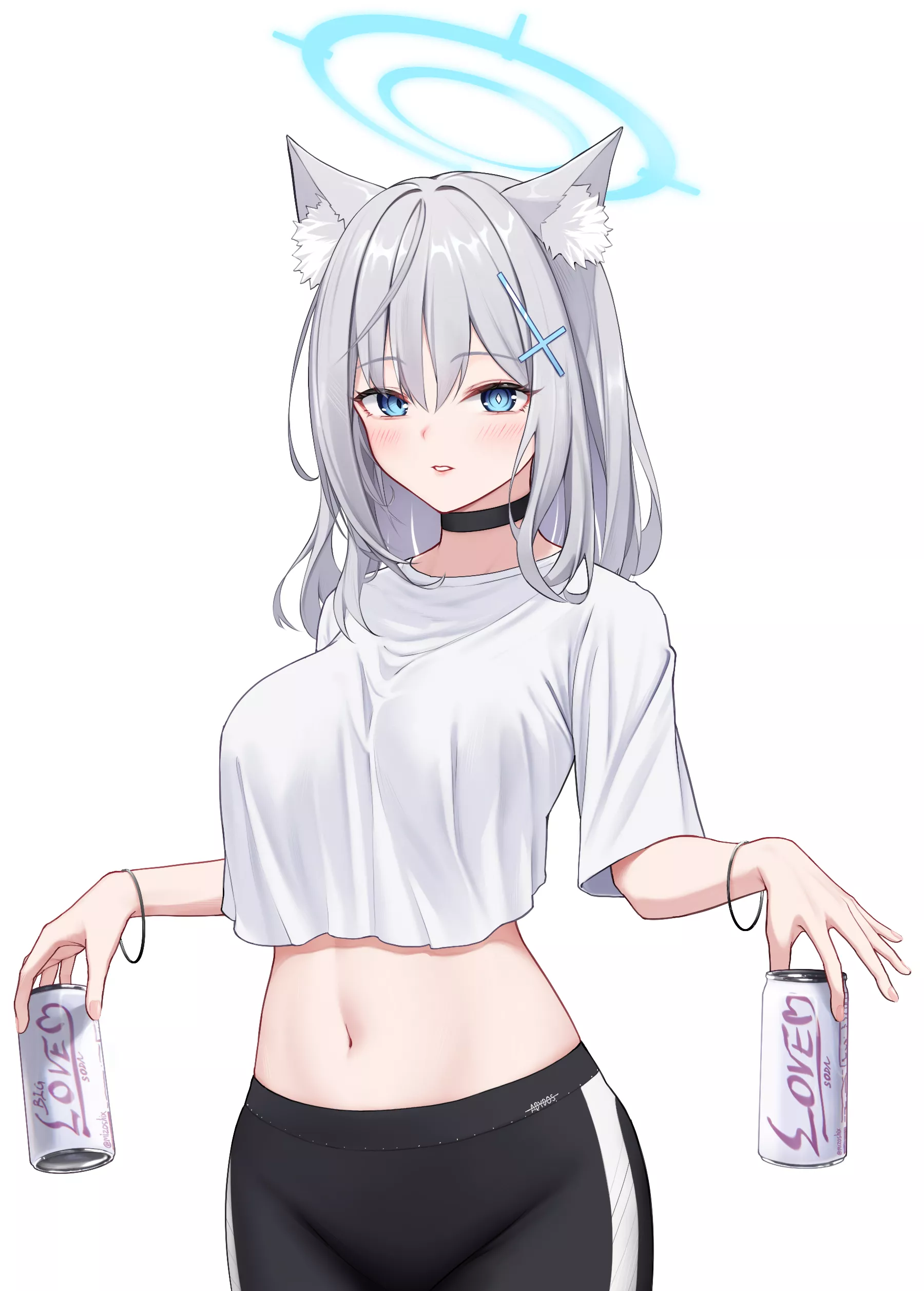 Shiroko with Beer [Blue Archive] posted by CheetahSperm18