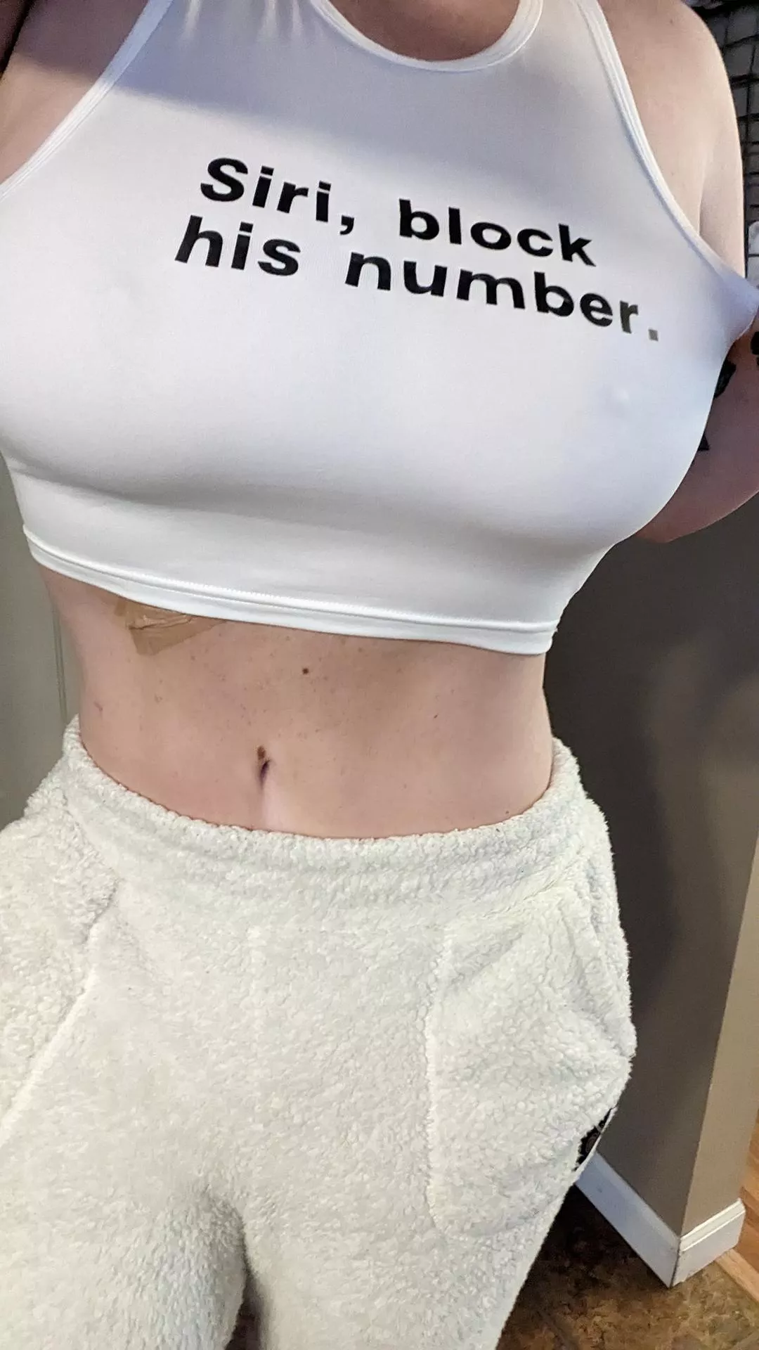 Siri, block his number. Now let's go post my boobs on the internet. posted by DevotedTM