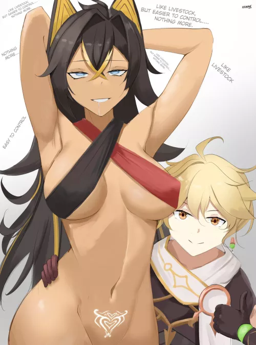 Traveler and his pet (Eroborne1) by Konradleijon