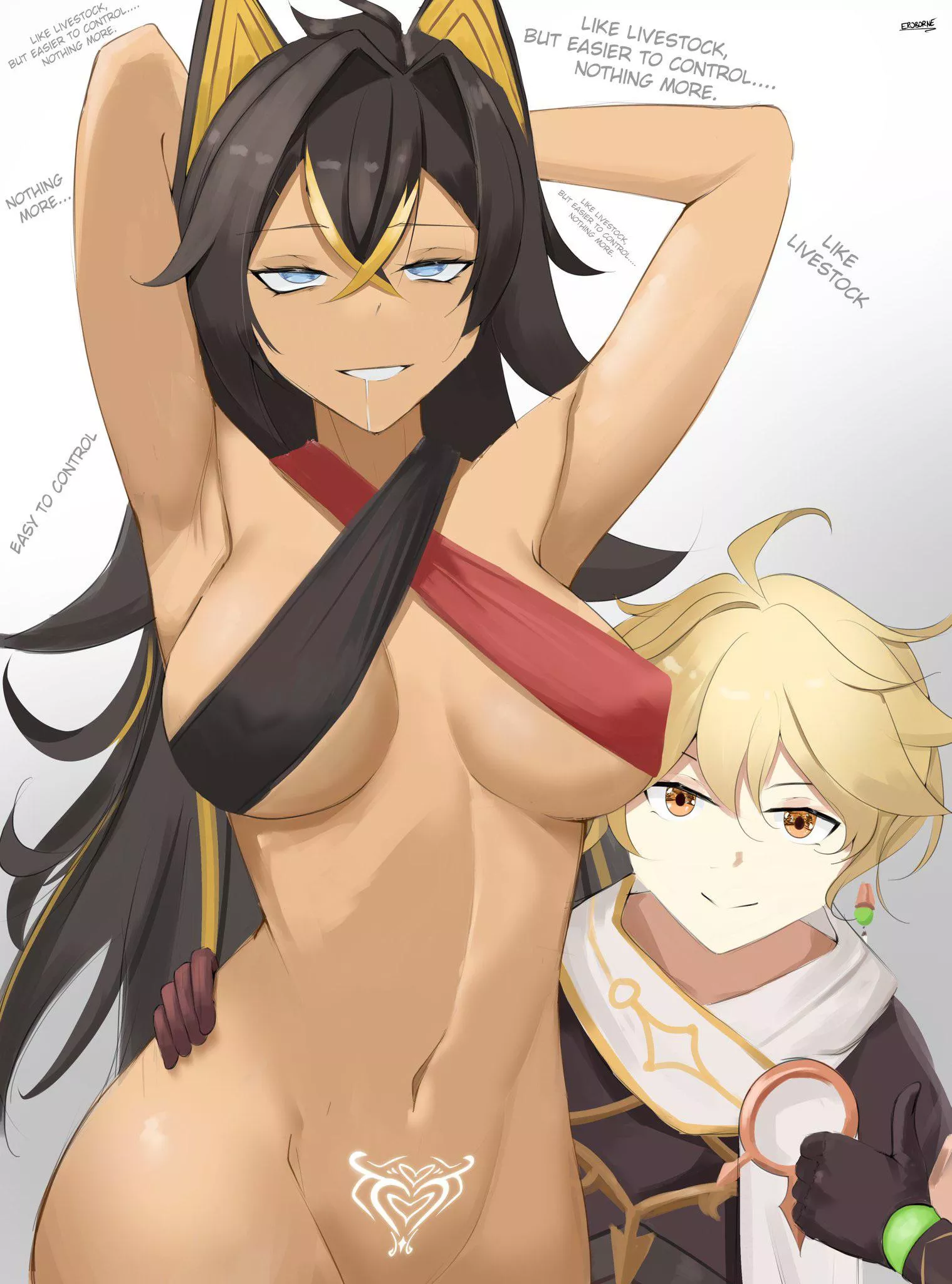 Traveler and his pet (Eroborne1) posted by Konradleijon