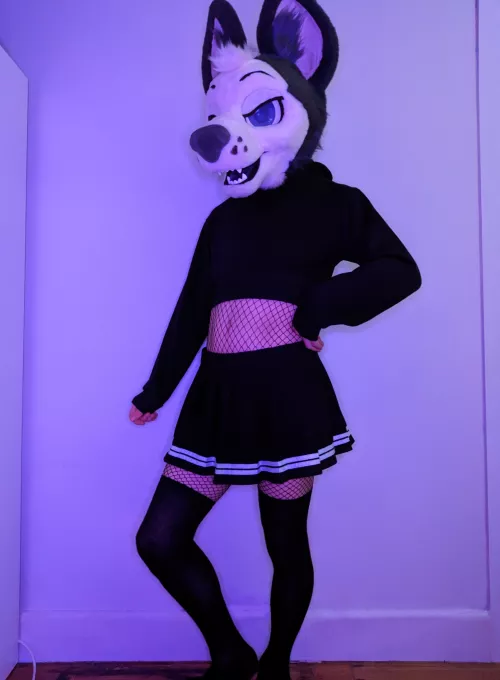 trying out a new outfit, lets go to the fursuit rave! by fox-with-the-paws