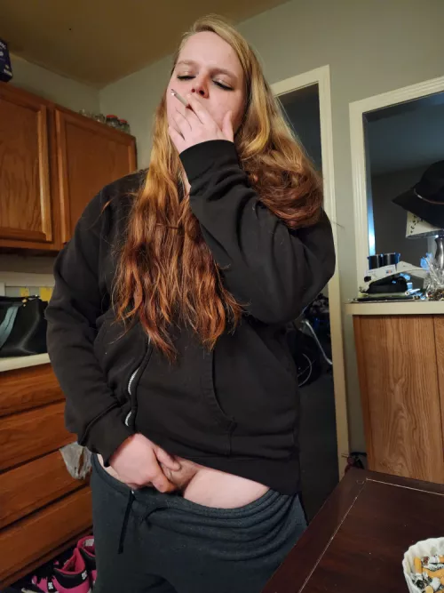 Who else touches themselves when they smoke? 🤭 by ALittleWhiteLine