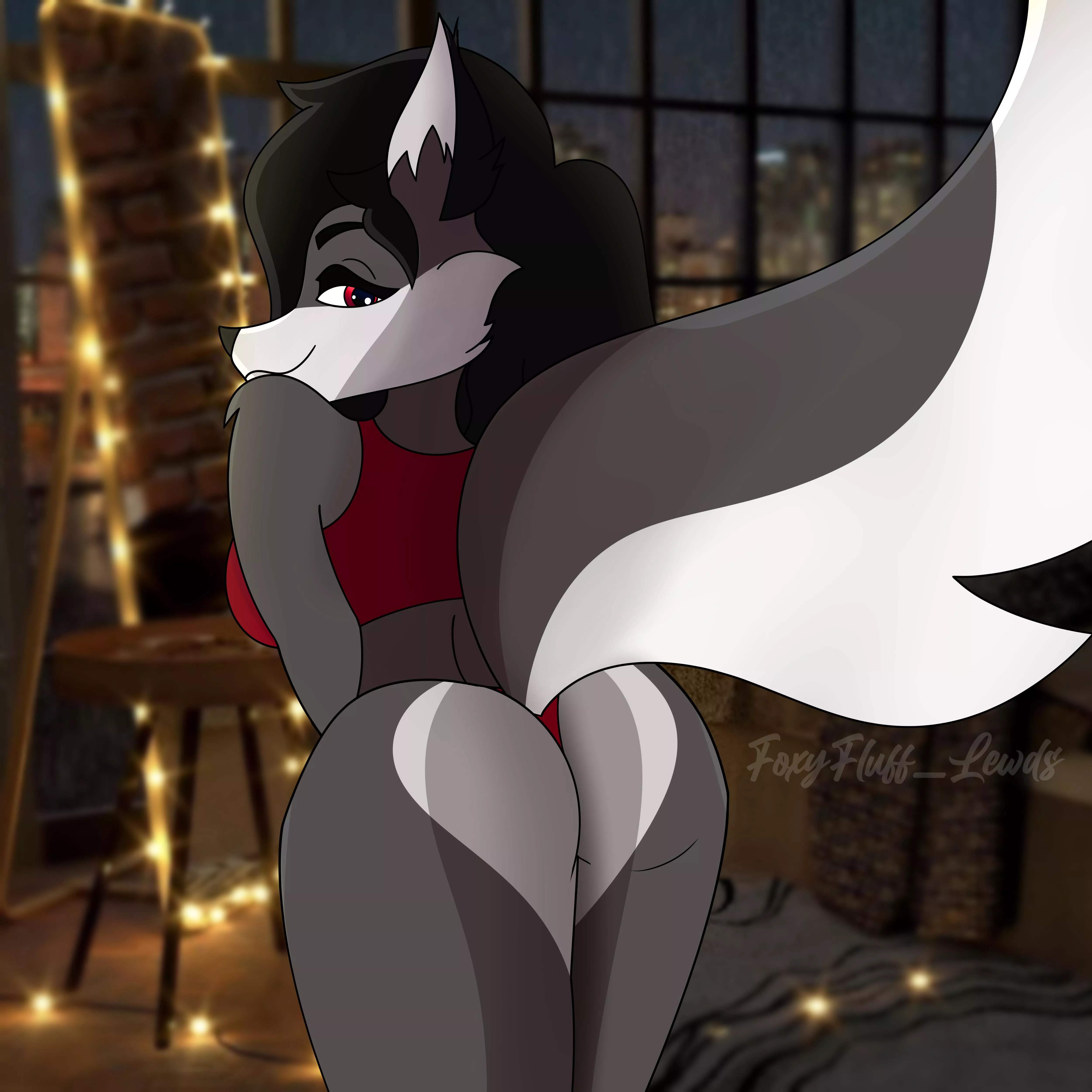 Wolf booty (f) posted by FoxyFluff_Lewds