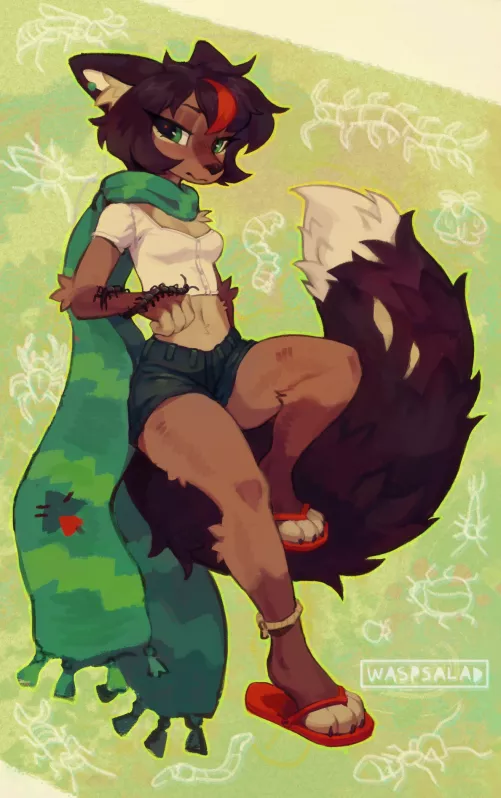 Would you like to hold her centipede? by waspsalad