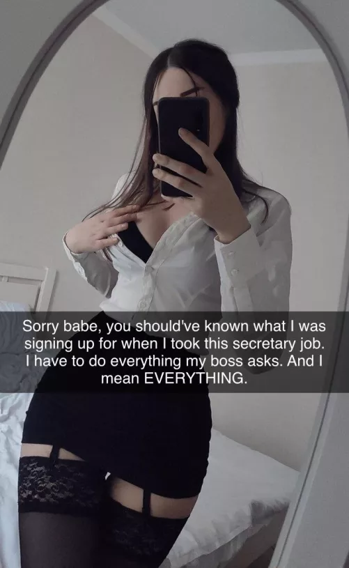 Your girlfriend is going to spend a night with her boss whether you like it or not. by Deep-Fall-4135