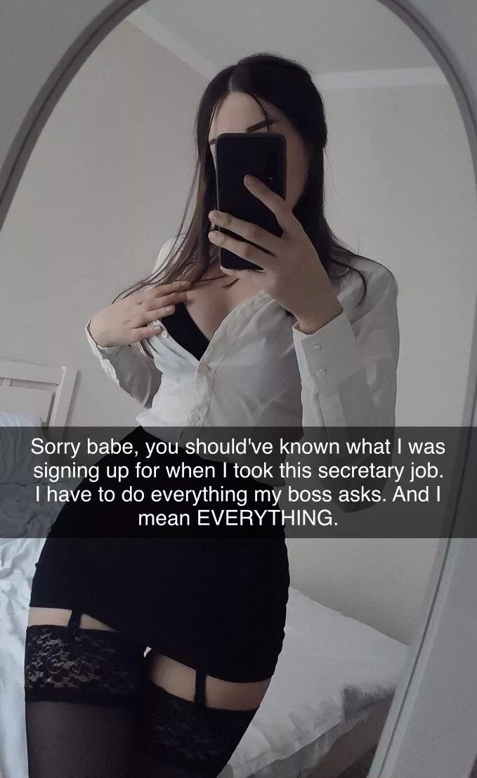 Your girlfriend is going to spend a night with her boss whether you like it or not. posted by Deep-Fall-4135